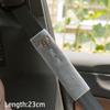 Universal Car Seat Belt Cover Plush Cute Cartoon Car Safety Belt Cover Shoulder Pad For Kids Adults Car Interior Accessories