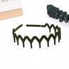 Matte Morandi Wave Hairband for Women: Versatile Sawtooth Clip for Makeup, Face Washing, Secure Hold for Fine Hair.