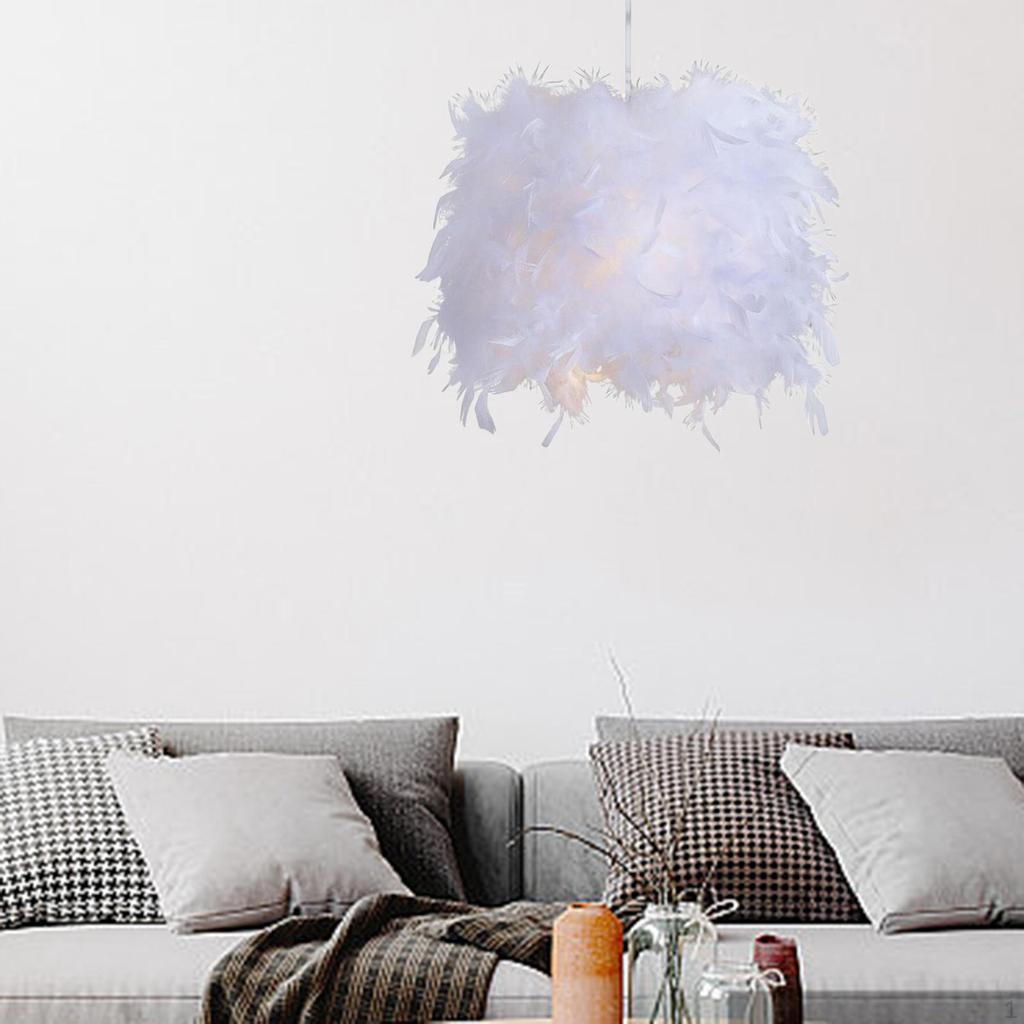 Elegant Feather Pendant Light Fixture for Home Decor