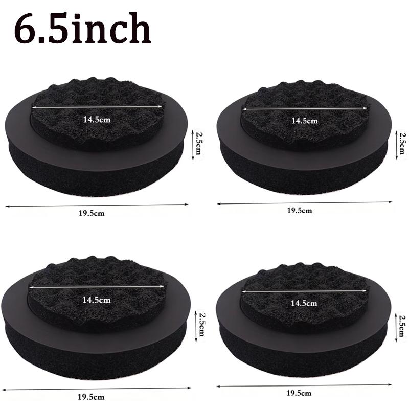 4PCS 4/5/6.5 Inch Car Speaker Sound Insulation Ring Cotton Bass Door Trim Soundproof Foam Pad Self Adhesive Soundproof Cotton