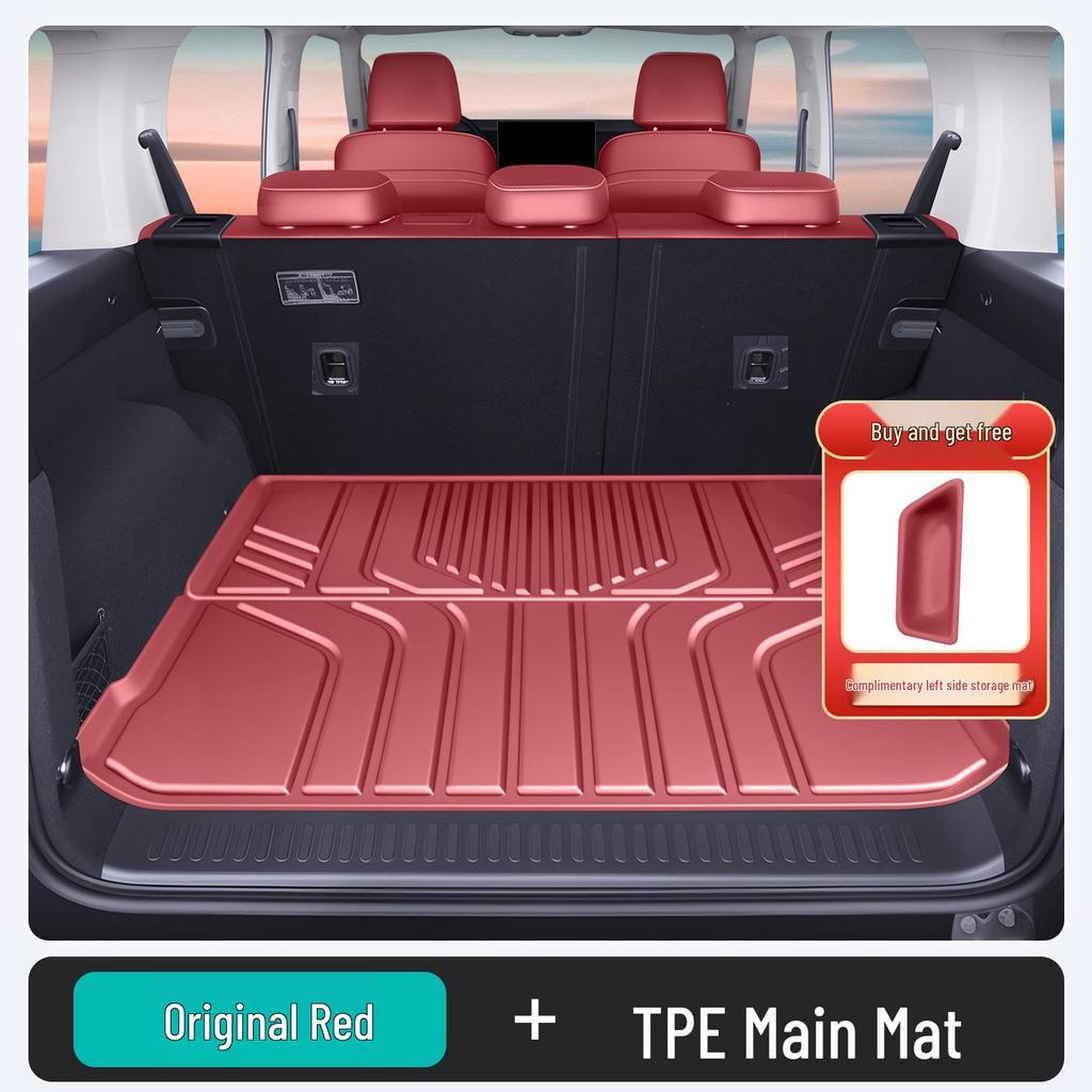Fits 25 Models: Tank 300 Trunk Mat - Car Interior Decoration & Modification Accessory, Integrated TPE Tail Box Mat.