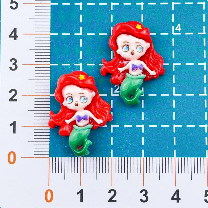 Anime Snow White Resin Hair Clips & Keychains