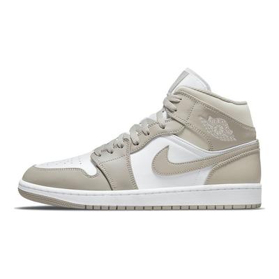 Air 1 Mid College Grey Męskie Sneakersy Light-Bone Białe 554724-082