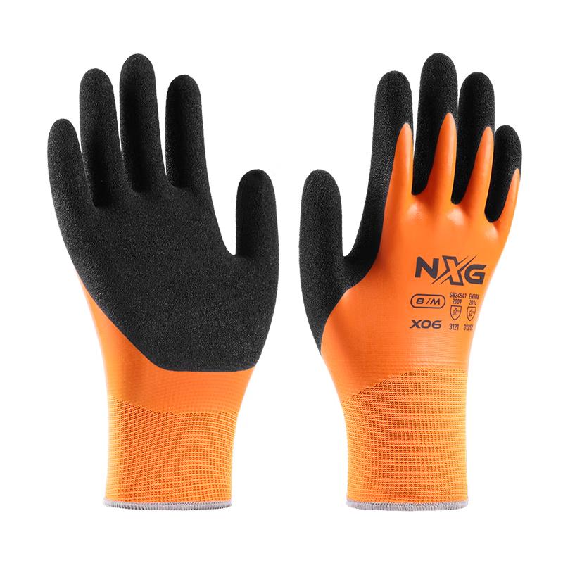 NXG Latex Dipped Waterproof Work Gloves One Size Fits All