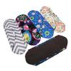 1PC Charcoal Bamboo Cloth Reusable Washable Menstrual Pads Mama Sanitary Panty Towel 5 Colors