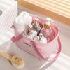 Solid Color Handheld Shower Basket, Can Store Towels, Shower Gel,Facial Cleanser and Other Bathroom Products At The Same Time