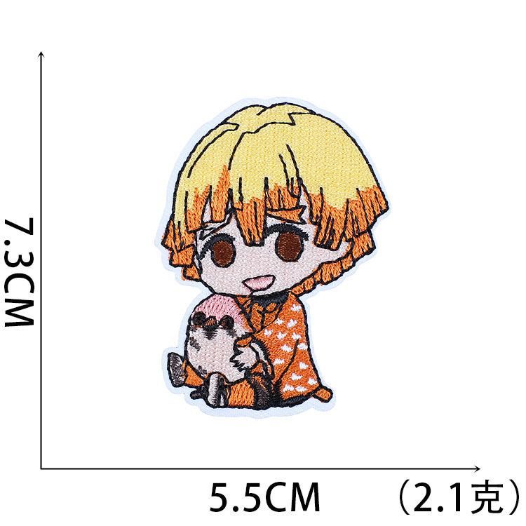 Computer Embroidery Label Cartoon Embroidery Cloth Sticker Animation Character Diy Decorative Patch Sticker Ironing Embroidery Chapter Boy