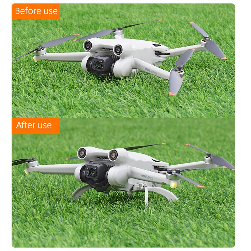 

Folding Landing Gear for DJI Mini 3/Mini 3 Pro Extension Support Legs Quick Release Extended Leg Drone Accessories