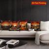 2D Bohemian Desert Sunset Throw Pillow Covers Pattern Cushion Cover Suitable For Sofa Bedroom Car Pillow Cover