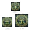 Tree Pattern Astrology Tablecloth Altars Cloth Square Divinations Card Table Cloth Witchcrafts Deck Cloth Enduring