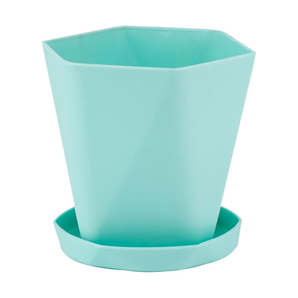 Lightweight Plastic Flower Pots Suitable For Indoor And Outdoor Plants, With Drainage Holes And Trays; Thickened Decorative Garden Flower Pots.