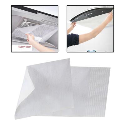 12-piece/set Durable & Portable Kitchen Filter Papers Absorbent Disposable Filter Sheets Lightweight for Ranges Hoods