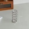 Queen-b Spring Storage Stand, Set of 4, Stainless Steel, Spring-Type, Pen, Toothbrush, Toothpaste, and Makeup Brush Holders, Rust-Resistant, Quick-Dry