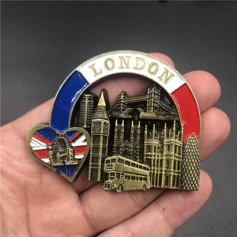 Leaning Tower of Pisa Metal Magnetic Fridge Magnet - Italy, Rome, UK, France, USA, Qatar.