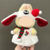 Mini Plush Doll Clothes Sweater Hat Dress Soft Doll Outfits Easy Wear Christmas Halloween Clothing for 17cm Dolls