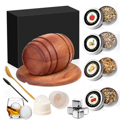 Whiskey Rookset Old Fashioned Whiskey Drank Rookset, Drank Rook Infuser Set met Whiskey Eik en Cocktail Liefhebbers