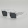 JYL TS Square Punk Sunglasses With Diamonds UV Protection For Street Shooting 118225