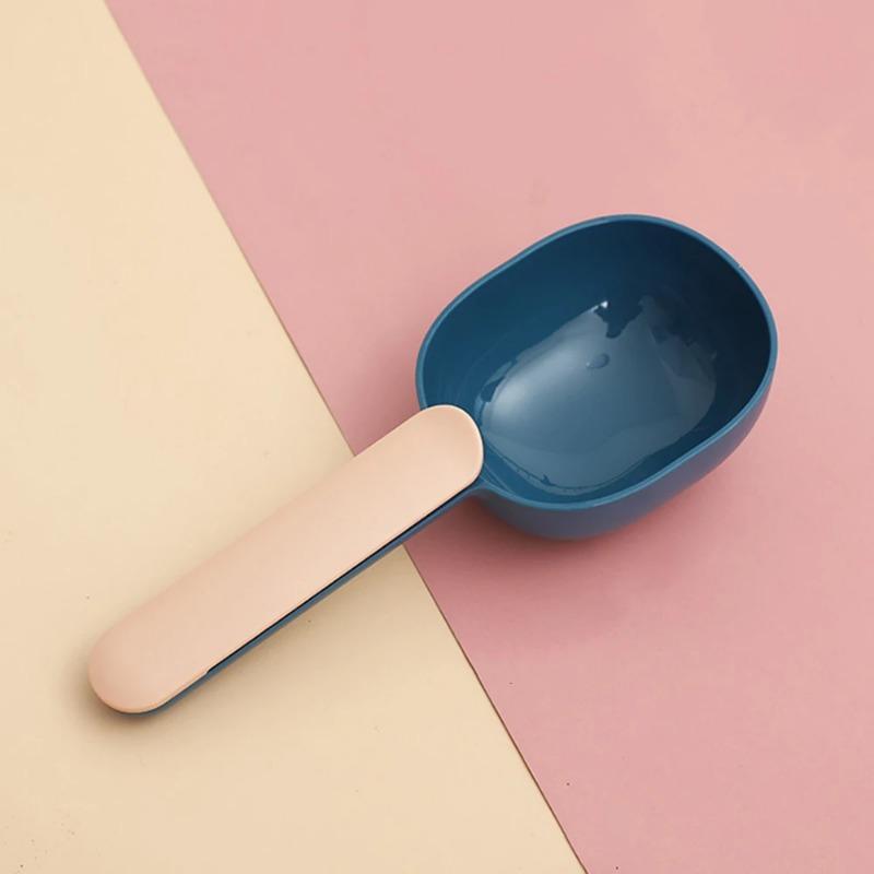 1pcs Pet Food Spoon Multifunctional 2-In-1 With Sealed Clip Handle Suitable For Cats And Dogs Birds Rabbits Feeding Spoon