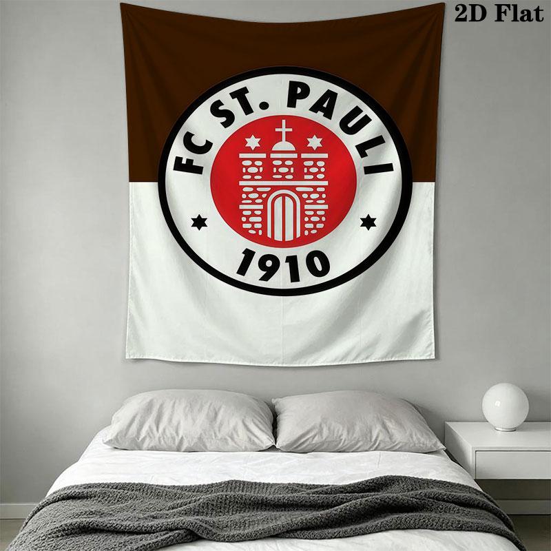 St. Pauli Club Wandbehang Bedruckte Stoffdecke Dekorative Wandteppiche für Schlafzimmer Wohnzimmer Heimdekoration