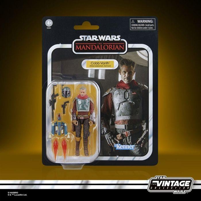 Figurine - hasbro - cobb vanth (mandalorian armor) - 10 cm - star wars - vintage collection