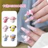 New Mikko Series Cartoon Nail Art Accessories Ice Transparent Surface 3D Cat Resin Rhinestones DIY Wearable Nail Decorations