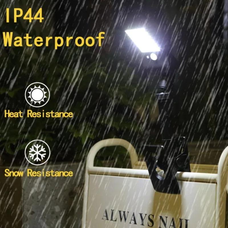 Solar Wall Light Solar Fence Light Waterproof Motion Sensor LED Induction Lamp Auto On/Off Security Porch Light for Camping