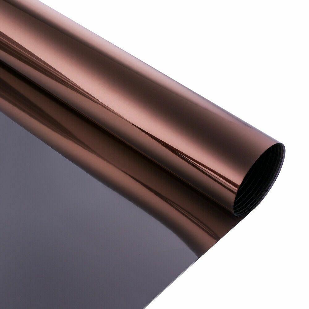 

Теплоизоляционная пленка для окон с односторонним стеклом, виниловая светоотражающая тонировка окон, анти-УФ-фильтр, солнечная стеклянная фольга для дома 40x100 cm