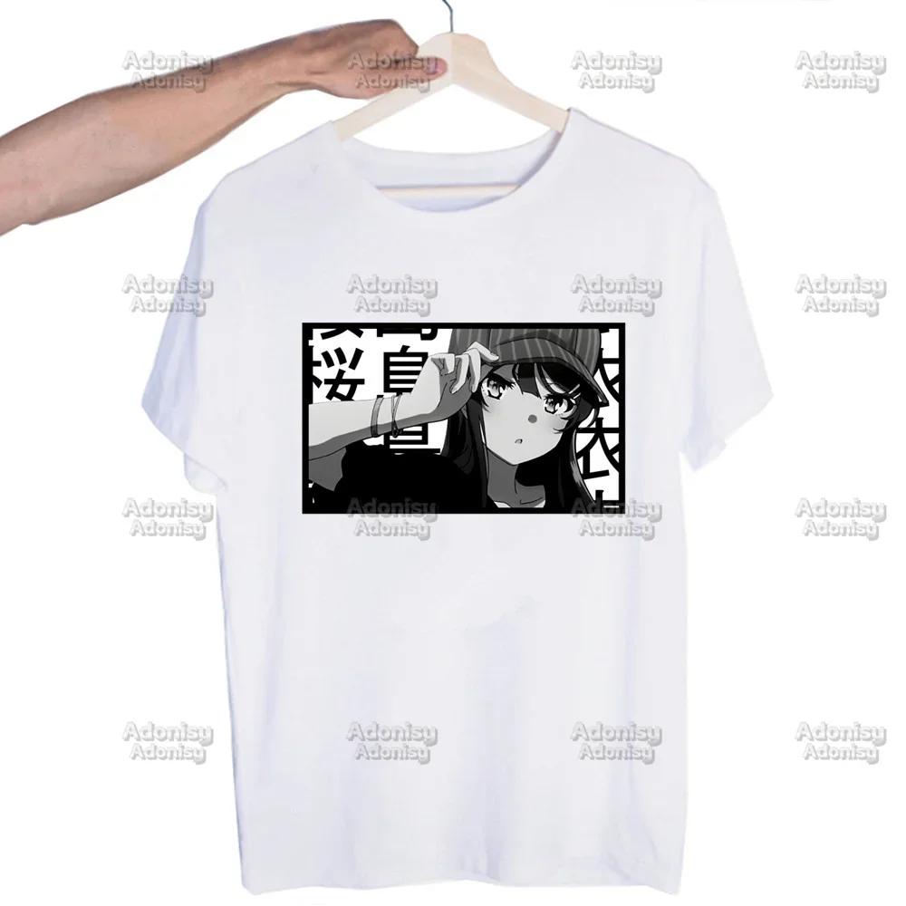 Mai Sakurajima Rascal Does Not Dream of Bunny Girl  Unisex T Shirt New O Neck Cotton T-Shirt Designer Tshirt Tops Tees Shirt