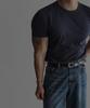 Baulopeulodeogteu Daily Cp Muscle Short Sleeve T-Shirt [Navy]