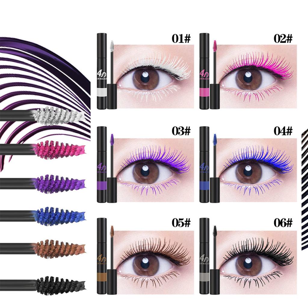Highly Pigmented 4D Mascara Volumizing And Lengthening Formula for Thick Defined Lashes Intense Black Color Smudge Proof Flake Resistant