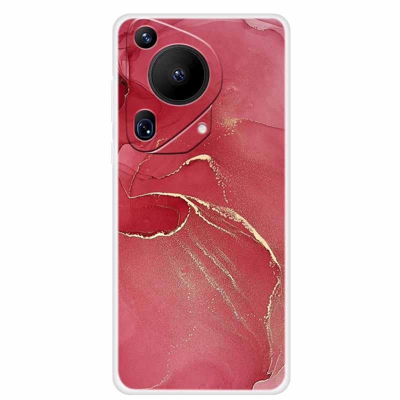 For Huawei Pura 70 Case Marble TPU Soft Transparent Silicone Back Covers For Huawei Pura 70 Ultra Case 70ultra Cool Pura70 Pro+