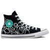 Converse Chuck Taylor All Star High Happy Faces Unisex Sneakers Black White Light-Dew 172864C