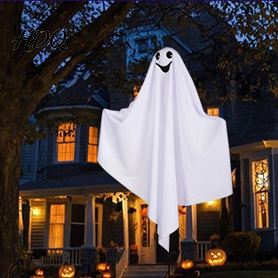 Wind-swaying Ghost Decoration Halloween Hanging Outdoor Decoration Cute Flying White for Stage