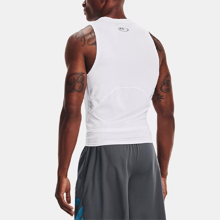 Under Armour HeatGear Compression Tank 'White' Men's 1368352-100