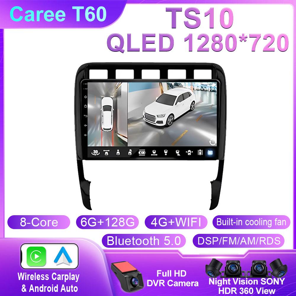 Android 14 Car Radio Car Multimedia Video Player WIFI For Porsche Cayenne 957/955 2002 - 2010 HeadUnit GPS Autoradio Carplay BT