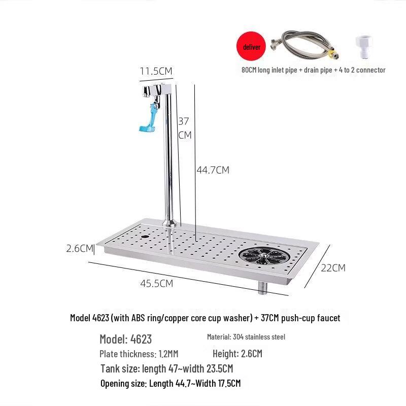TLXT Sink Glass Rinser with Faucet