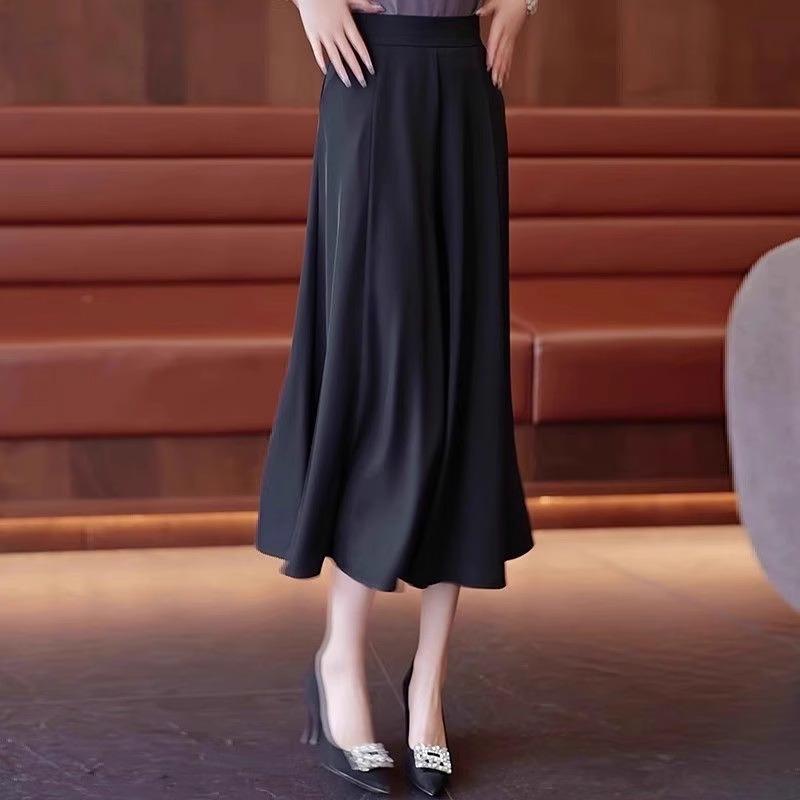 Women High Waist Wide Leg Cropped Pants Elegant Flowy Casual Office Trousers