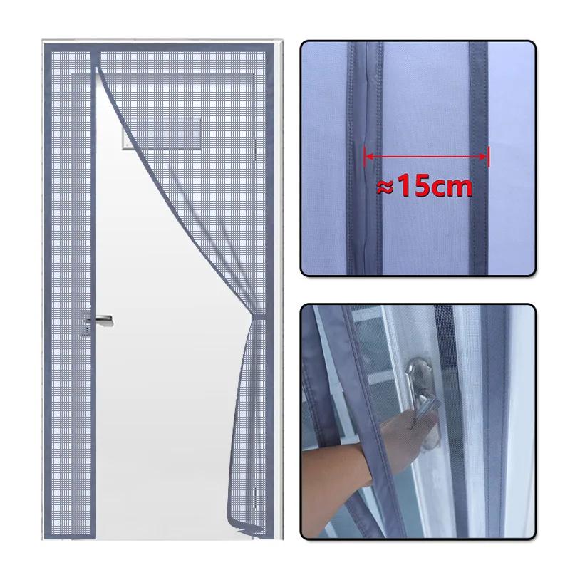 Mesh Mosquito Proof Door Screen Curtains Summer Magnetic Mosquito Net Cover Insect-Proof Automatic Closing Door Screen