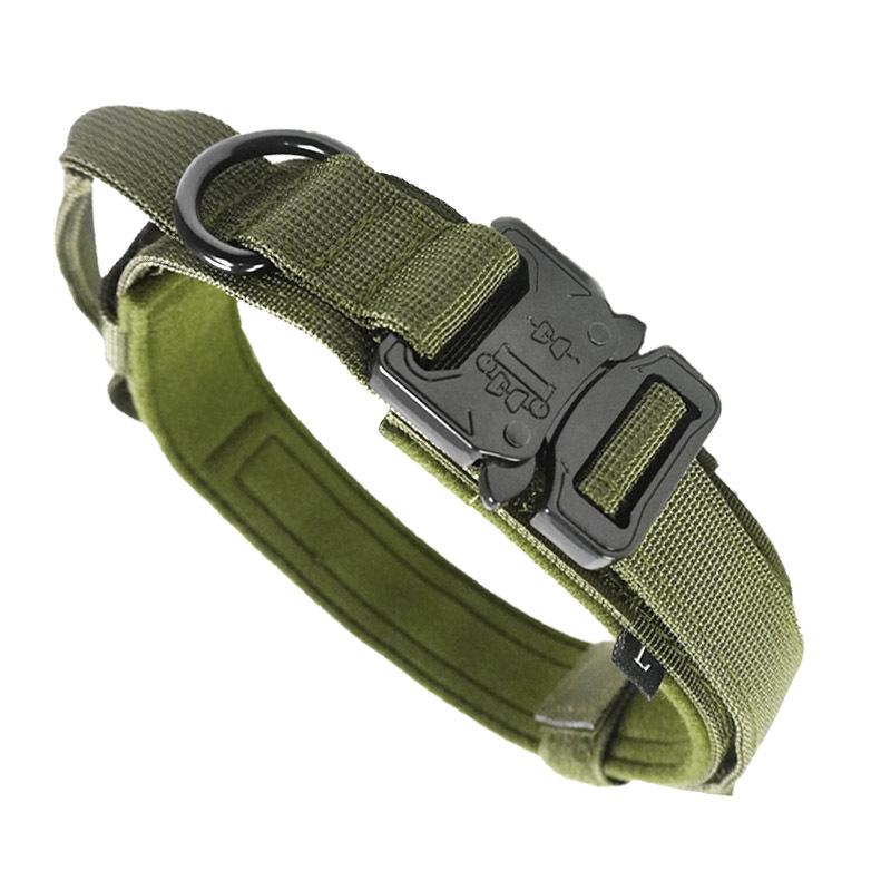 Tactical Dog Collar for Large & Medium Dogs - Thick, Non-Choking Military Design