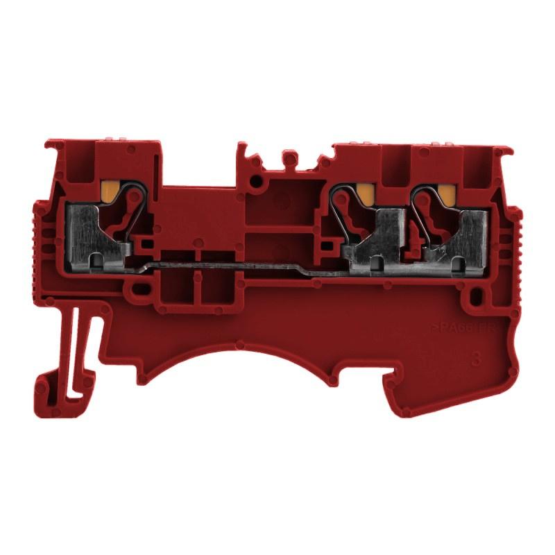 Złączka Szynowa 1,5Mm2 1P 3-Przewodowa Zaciskowa Push-In Czerwona