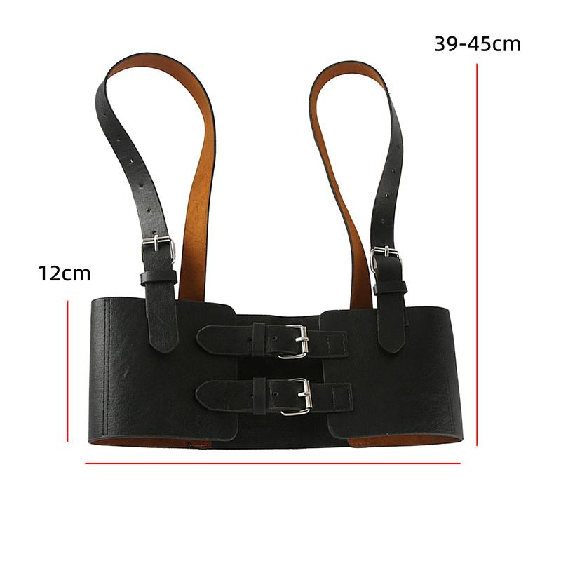 

Women Trend Punk Corset Belt Decoration Street Style Wide Waistband Harness Leather Gothic Clothing Accessorie Fashion Corselet One Size чорний