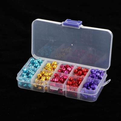 300x Colored Metal Bells Christmas Jewelry Findings Charms