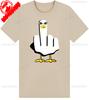 Duck Middle Finger TShirt Funny Graphic Vintage Mens Womens Unisex New Tee Top Casual Style Summer Cottno Regular Short Sleeve
