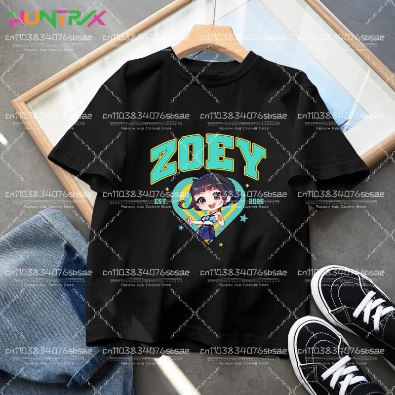 Ropa KPop Cazadores de Demonios Niños 2025 Caliente Anime Algodón Camiseta Harajuku Niñas Camisa Casual Regalo Moda Película Camisetas para Niños Pequeños