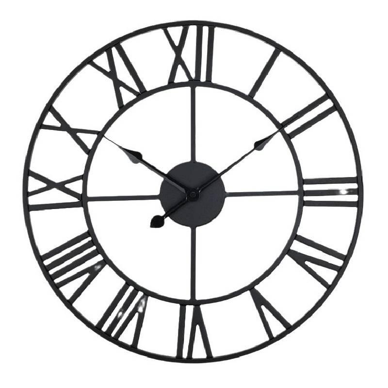 Retro Wall Iron Clock Decorative Hand Home Outdoor Commercial Spaces Up Dress