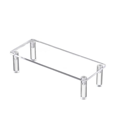 Acrylic display stand for figures, figure stand, stylish transparent clear acrylic display stand, figure shelf (20cm wide x 8cm deep x 5cm high)