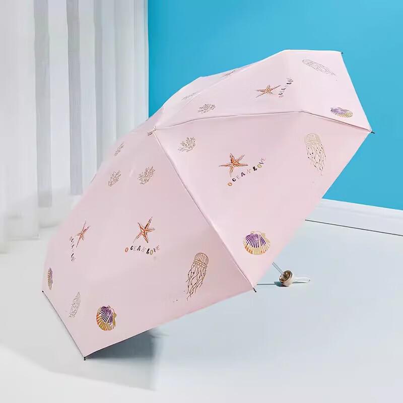 Heaven Umbrella Compact 5-Fold UV Protection Sun/Rain Umbrella
