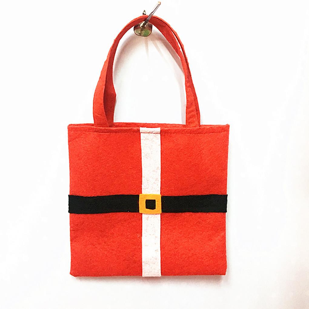 6Pcs Xmas Red Wine Bag Red Black Classic Candy Pouches Large Festival Handbags Kitchen Office Decorations Christmas Props