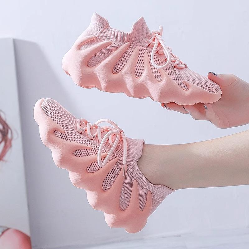 Coconut shoes men's and women's shoes Putian 450 volcano heightening couple breathable breathable Internet celebrity sports summer mesh flying weaving