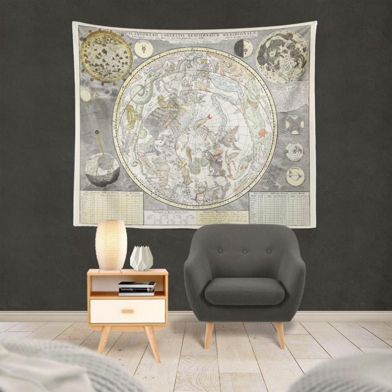 grunge world map Home Decor Wall Art Bedroom Decor Large Tapestry Tapestry Wall Hanging tapestry Aesthetic 100X70CM